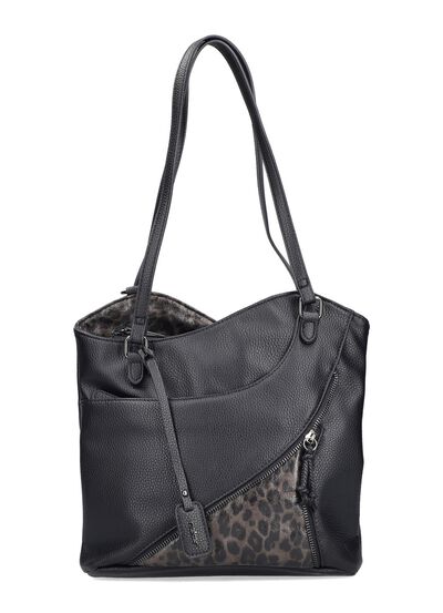 Rieker, tas, dames, met optische luipaardaccenten 